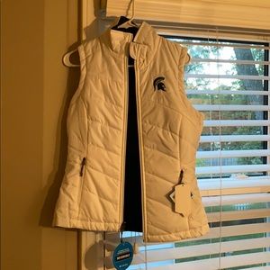 Michigan state reversible vest NWT